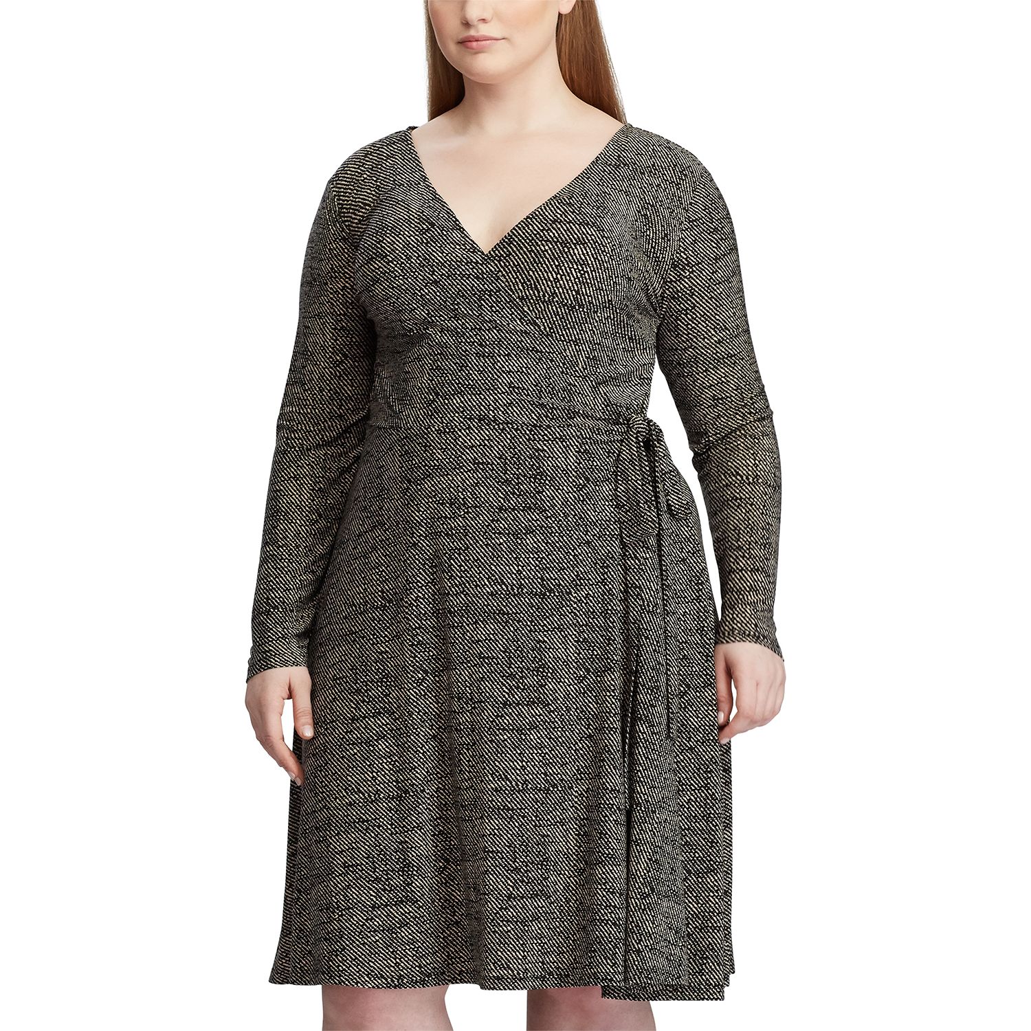 plus size midi dress long sleeve