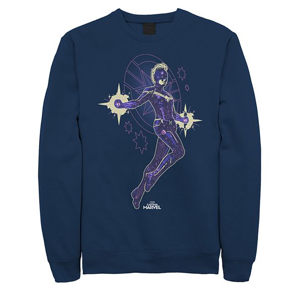 Men's Captain Marvel Flying Star Sweatshirt