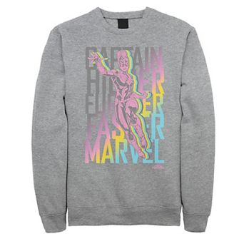 Men's Captain Marvel Fly Stacked Sweatshirt