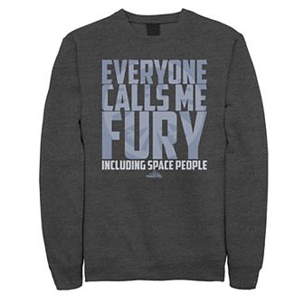 Men's Captain Marvel "Everyone Calls Me Fury" Sweatshirt