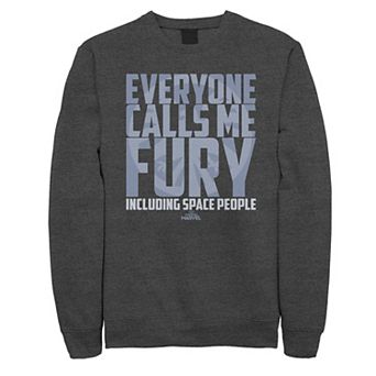 Men's Captain Marvel "Everyone Calls Me Fury" Sweatshirt