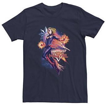 Men's Captain Marvel Shooting Star Tee