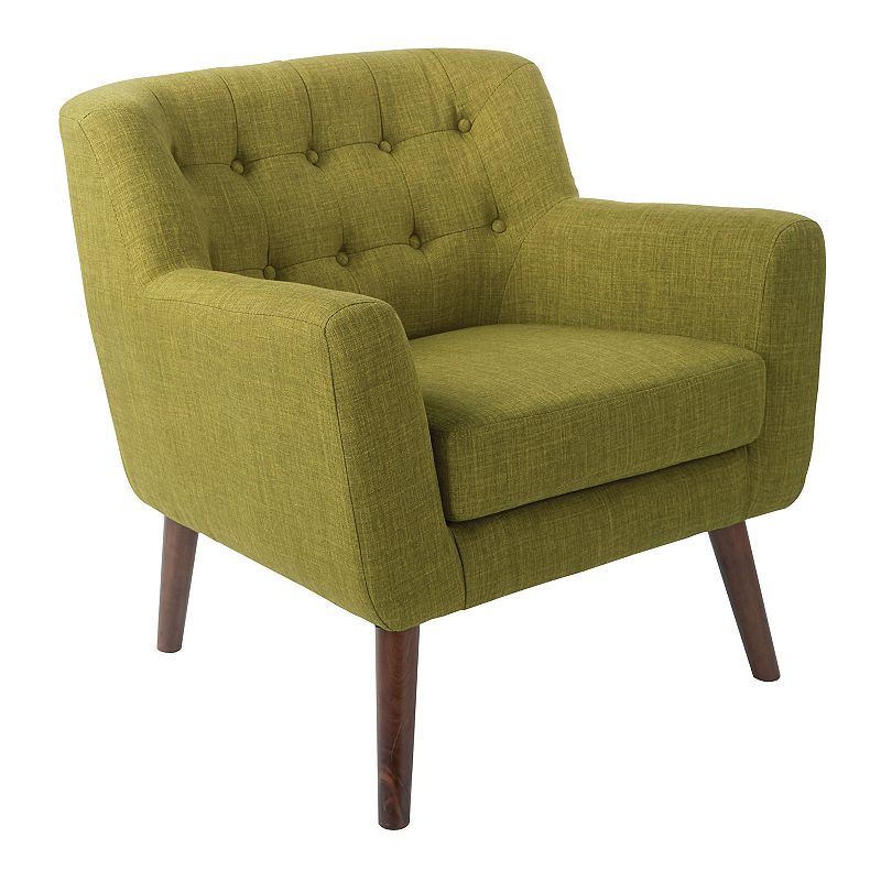 OSP Home Furnishings Mill Lane Accent Chair, Green