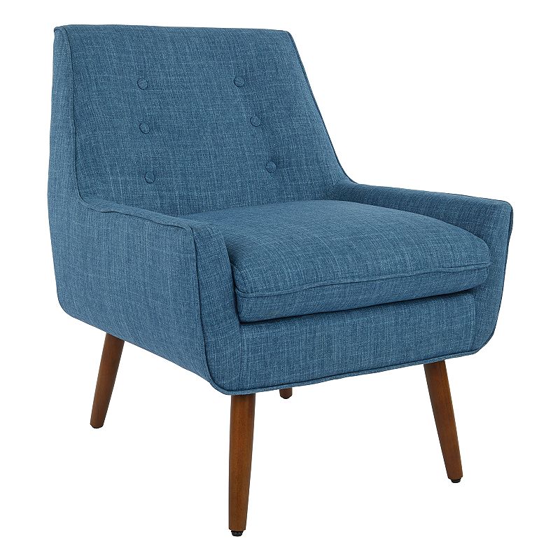 OSP Home Furnishings Rhodes Accent Chair, Blue