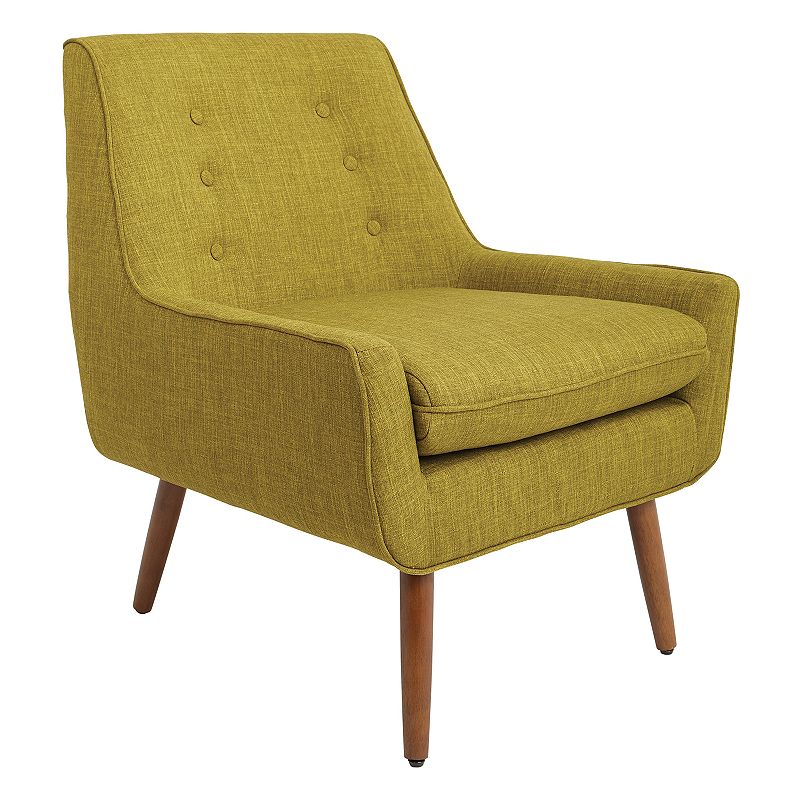 OSP Home Furnishings Rhodes Accent Chair, Green