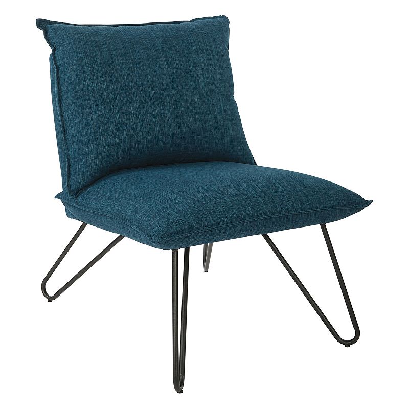 OSP Home Furnishings Riverdale Accent Chair, Blue