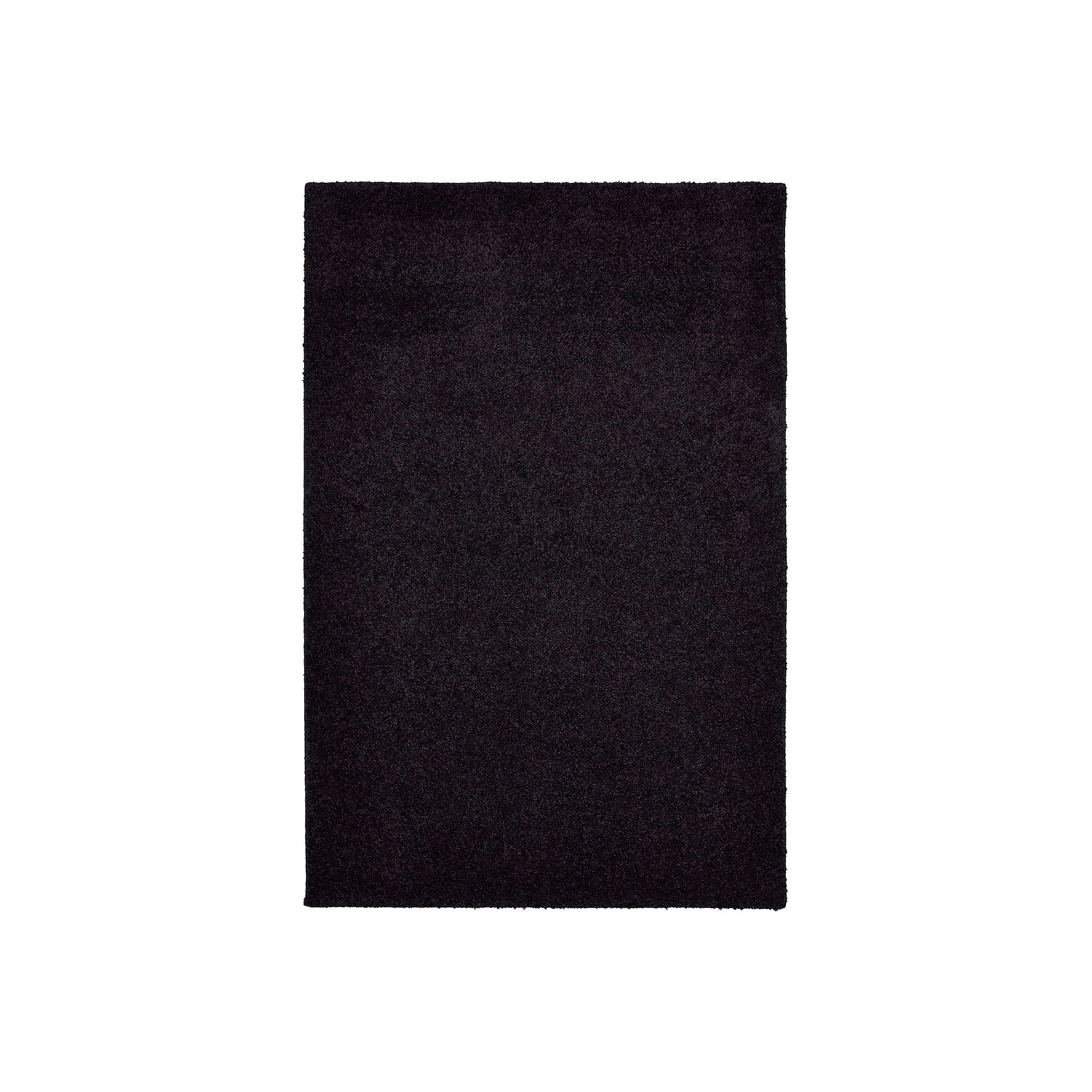 The Big One® Solid Shag Rug, Black Solid