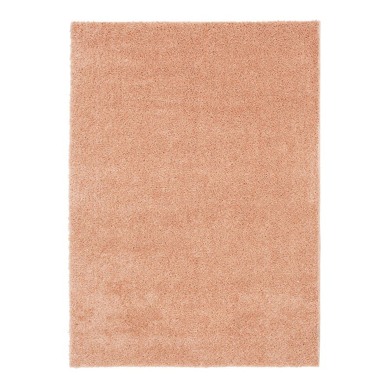 The Big One Solid Shag Rug, Light Pink, 10X15 Ft