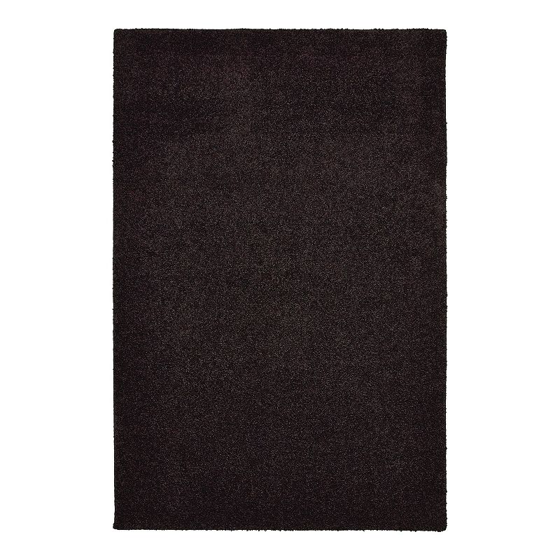 The Big One Solid Shag Rug, Grey, 10X15 Ft