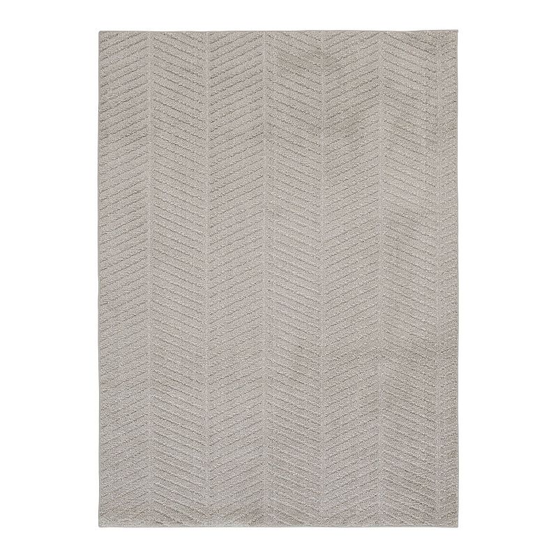 The Big One Solid Shag Rug, Grey, 10X15 Ft