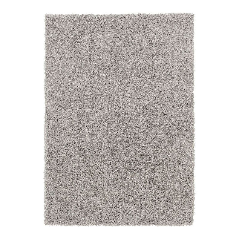 The Big One Solid Shag Rug, Grey, 10X15 Ft