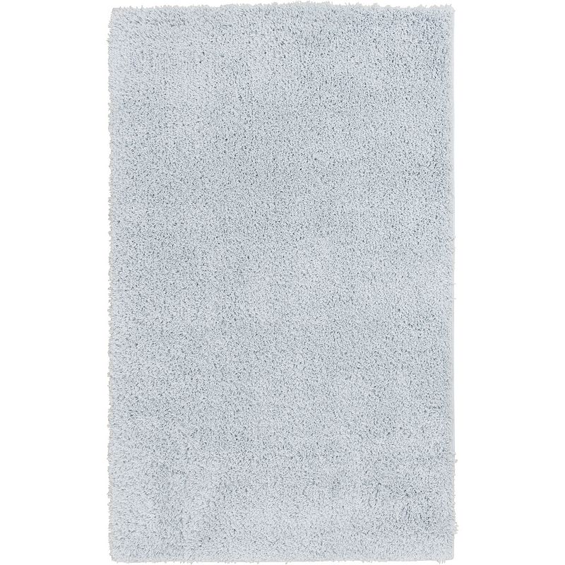 The Big One Solid Shag Rug, Blue, 5X7 Ft