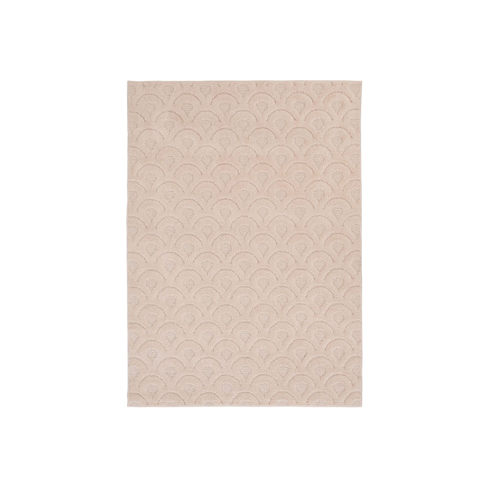 The Big One® Solid Shag Rug, Pink Scallop