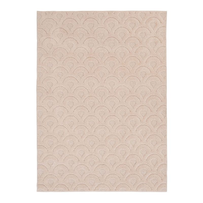 The Big One Solid Shag Rug, Light Pink, 10X15 Ft