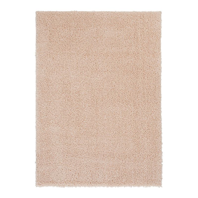 The Big One Solid Shag Rug, Light Pink, 10X15 Ft