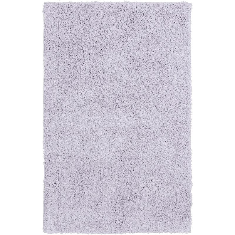 The Big One Solid Shag Rug, Purple, 7.5X9.5 Ft
