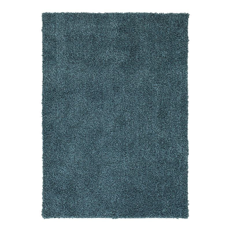 64034709 The Big One Solid Shag Rug, Blue, 10X15 Ft sku 64034709