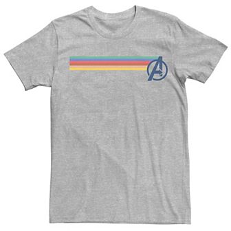 Men's Avengers Logo Stripe Tee