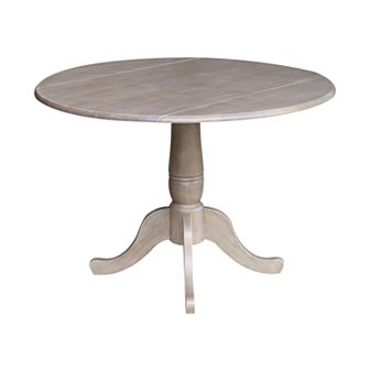 International Concepts Nathaniel 29.5 in Drop Leaf Pedestal Table