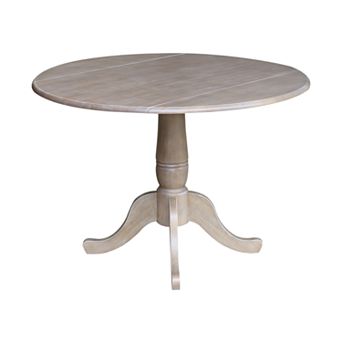International Concepts Nathaniel 29.5 in Drop Leaf Pedestal Table