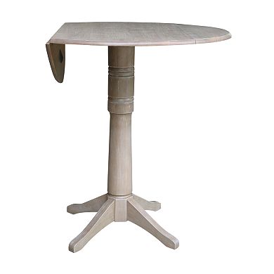 International Concepts Alexandra Drop Leaf Pedestal Table