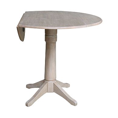 International Concepts Alexandra Drop Leaf Pedestal Table