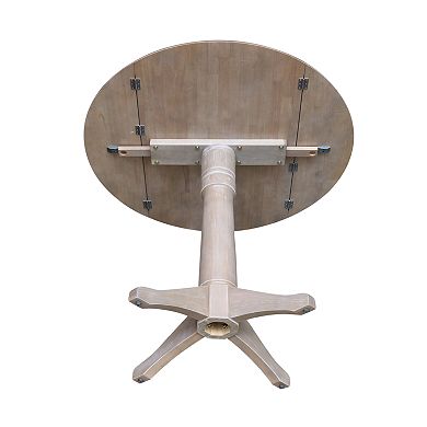 International Concepts Alexandra Drop Leaf Pedestal Table