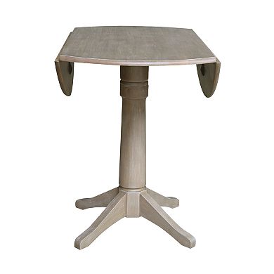 International Concepts Alexandra Drop Leaf Pedestal Table
