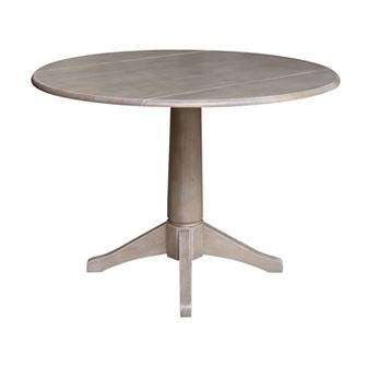 International Concepts Alexandra Drop Leaf Pedestal Table