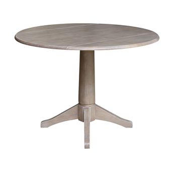 International Concepts Alexandra Drop Leaf Pedestal Table