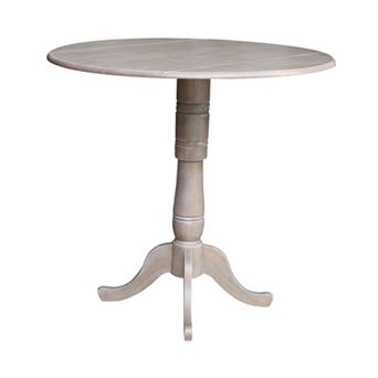 International Concepts Nathaniel 41.5 in Drop Leaf Pedestal Table