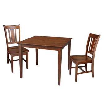 International Concepts Theodore Dining Table & Chairs 3 pc Dining Set