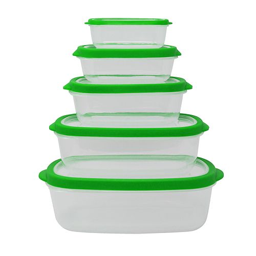 Farberware 10-pc. Rectangle Vented Food Storage Set