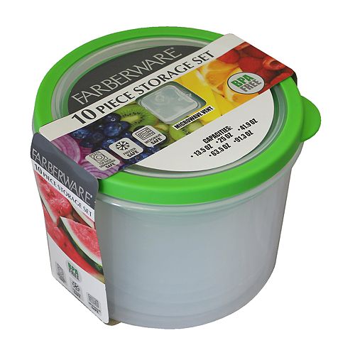 Farberware 10-pc. Round Vented Storage Set