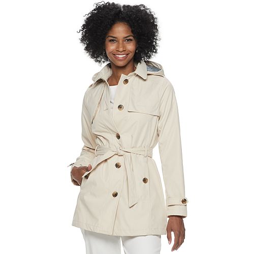 Women's Weathercast Belted Trench Coat