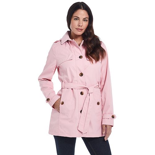 Women's Weathercast Belted Trench Coat