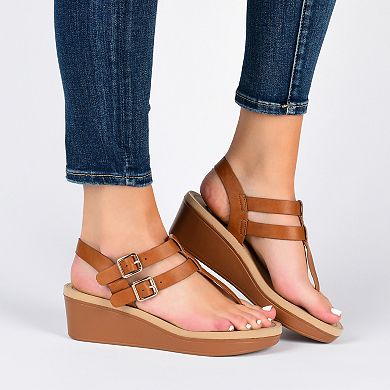 Journee Bianca Women's Wedge Sandals