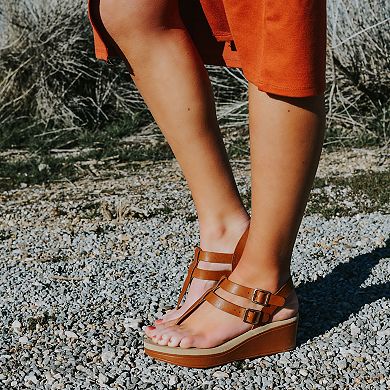 Journee Bianca Women's Wedge Sandals