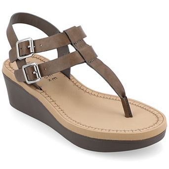 Journee Bianca Women's Wedge Sandals