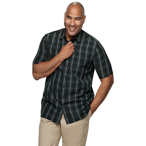 mens microfiber shirts short sleeve