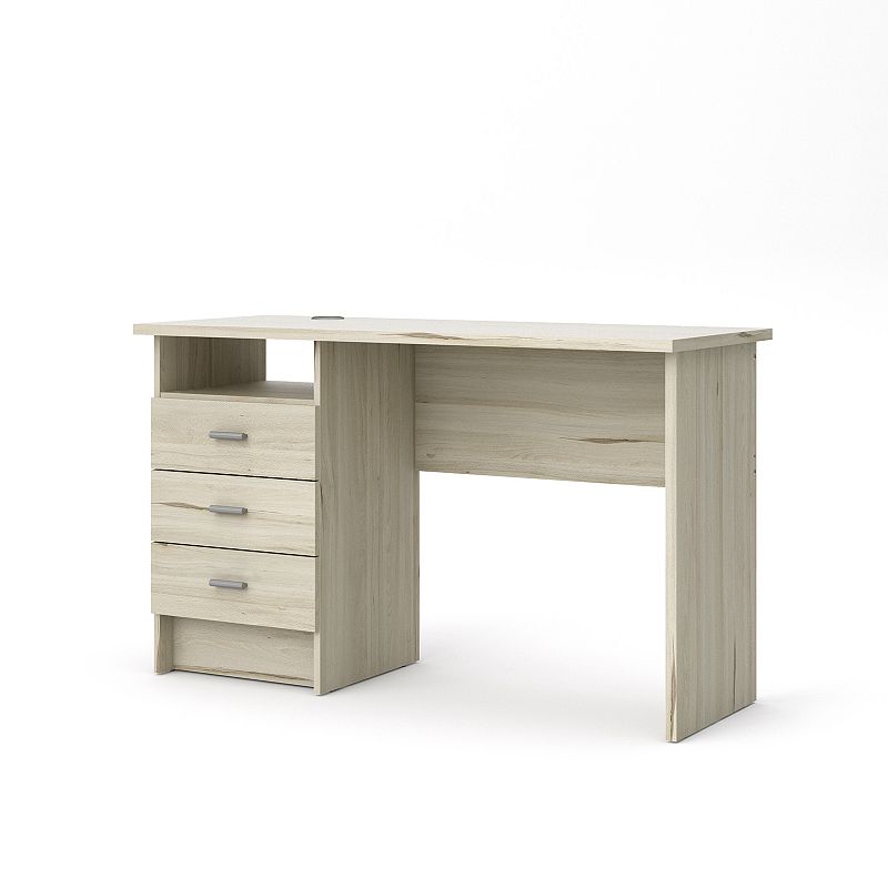 Tvilum Desk with 3 Drawers, Multicolor