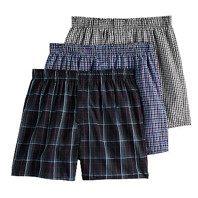 Men's Hanes Ultimate 3-pack Stretch Woven Boxers
