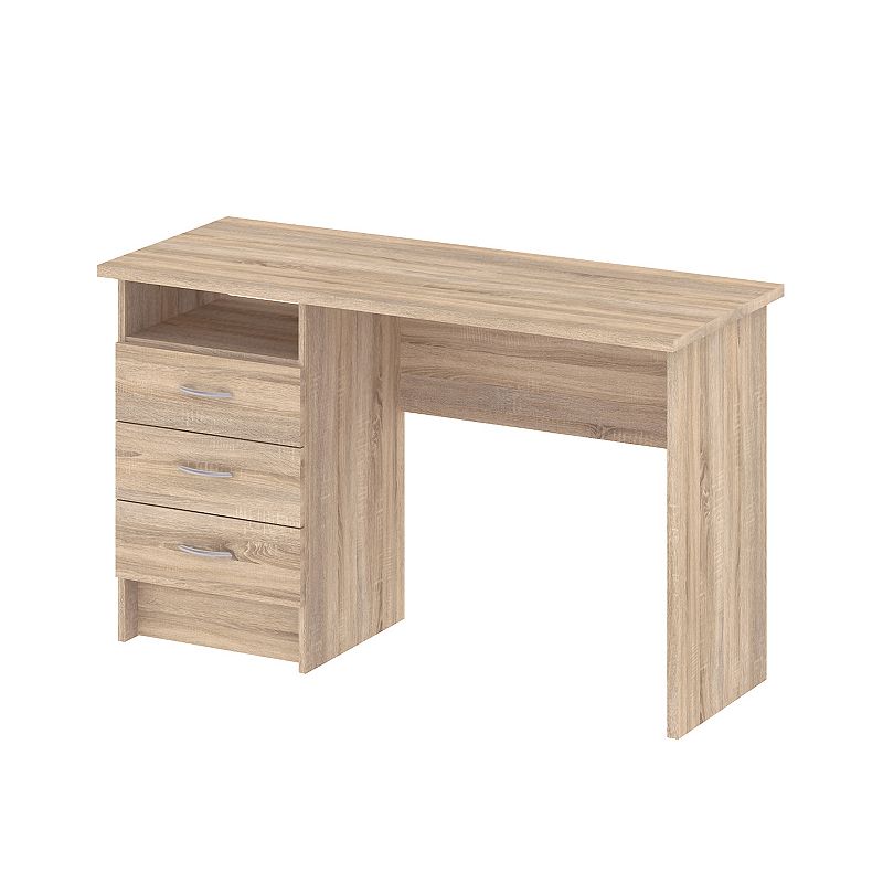Tvilum Desk with 4 Drawers, Multicolor
