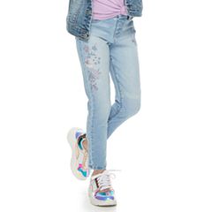 Girls 4-12 SONOMA Goods for Life™ Floral Embroidered Skinny Jeans