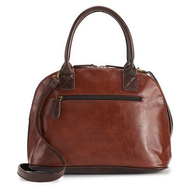 Stone & Co. Plugged In Domed Convertible Leather Satchel