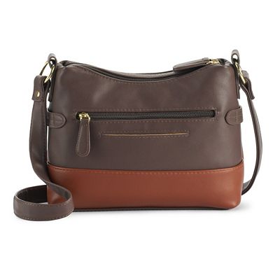 Stone & Co. Zip-Around Crossbody Leather Hobo Bag