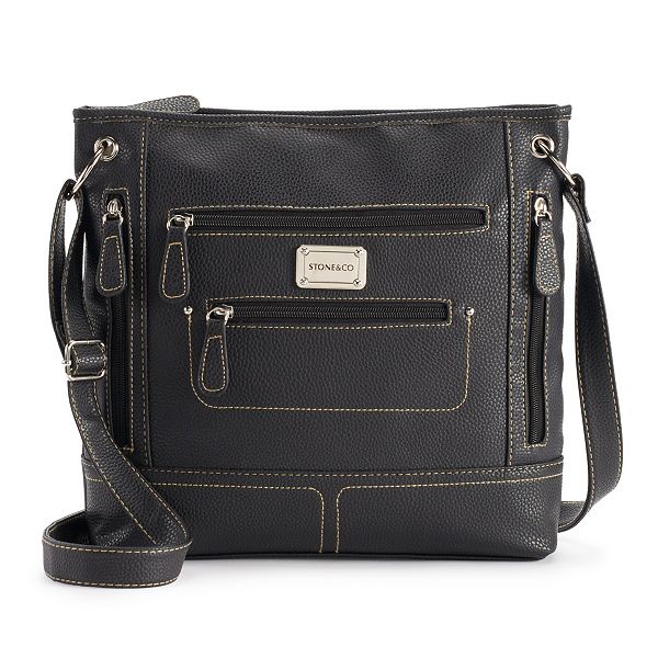 kohls leather handbags