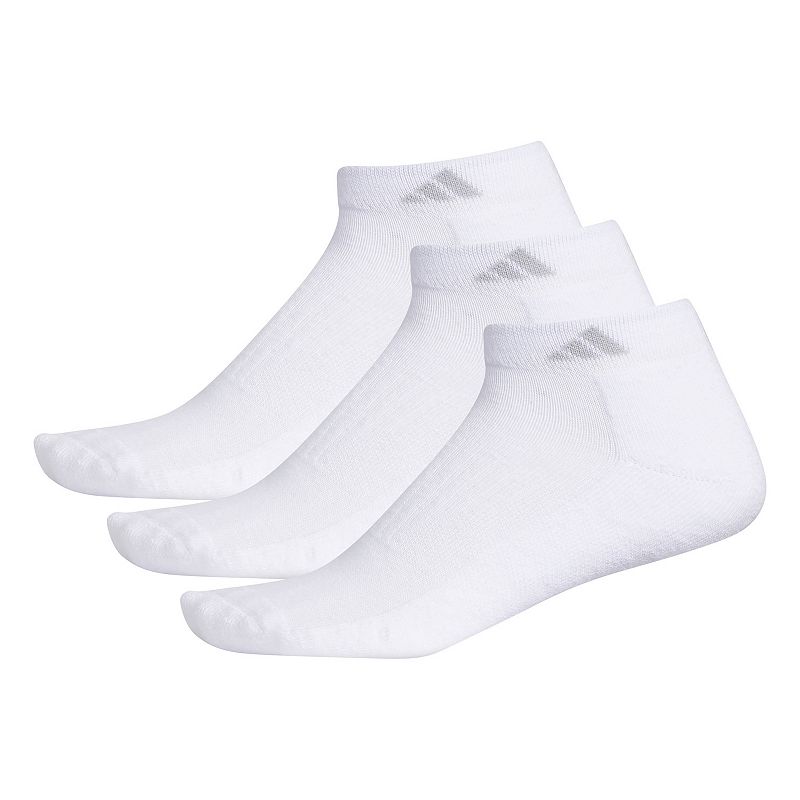 Adidas Womens Cushioned II 3-Pack Low Cut Sock, Size: 9-11, White