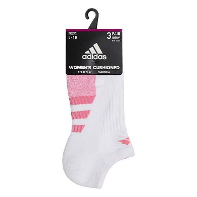 Adidas Women's Cushioned II 3-Pack No Show Sock