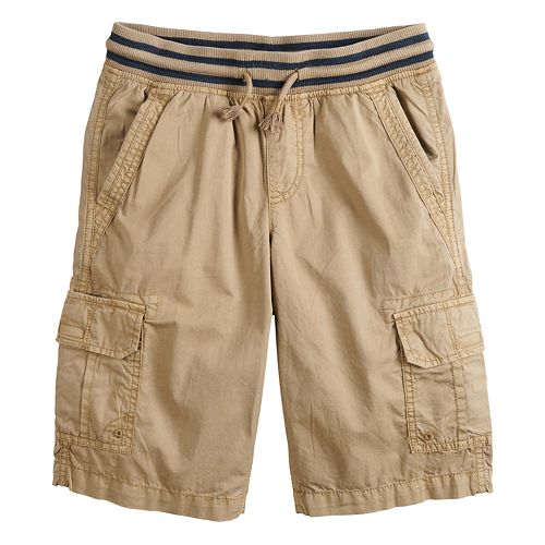 Boys 8-20 Urban Pipeline™ Knit-Waistband Pull-On Cargo Shorts In Husky ...